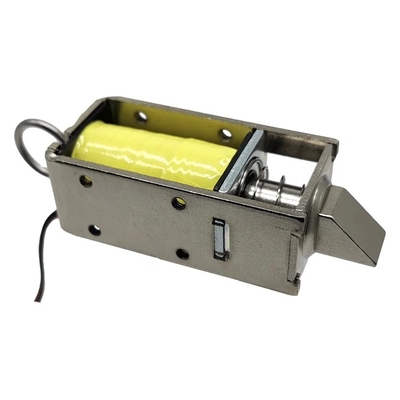 U1054-1g 5V 12V 24V DC به طور معمول بسته شده Mini Open Frame Push Pull Solenoid Cabinet Lock